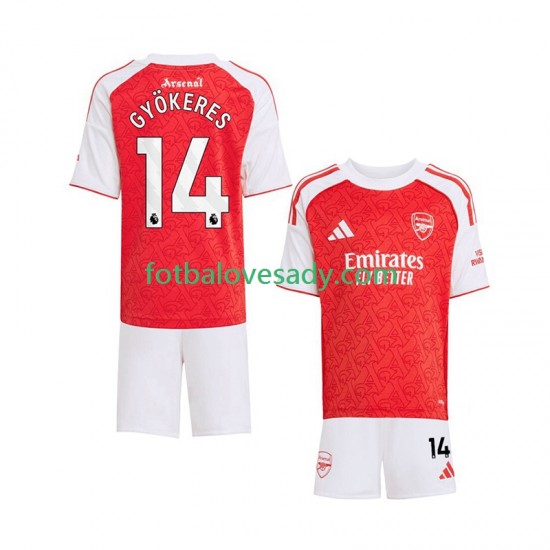 Arsenal Viktor Gyokeres 14 Děti Fotbalový dres Domácí 2025-2026 Krátký rukáv
