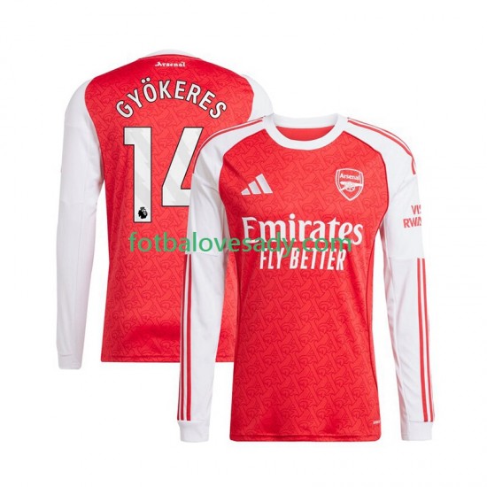 Arsenal Viktor Gyokeres 14 Muži Fotbalový dres Domácí 2025-2026 Dlouhý rukáv