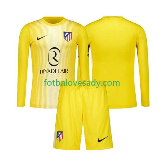 Atlético Madrid Brankář Děti Fotbalový dres Domácí 2025-2026 Dlouhý rukáv