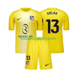 Atlético Madrid Brankář Jan Oblak 13 Děti Fotbalový dres Domácí 2025-2026 Krátký rukáv