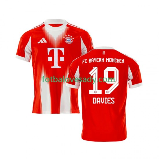 FC Bayern Mnichov Alphonso Davies 19 Muži Fotbalový dres Domácí 2025-2026 Krátký rukáv