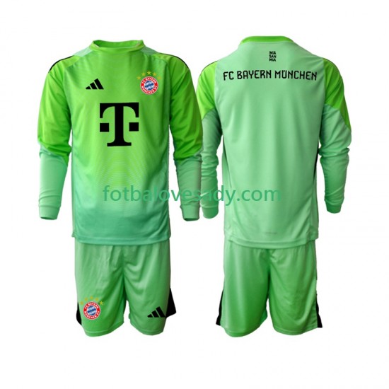 FC Bayern Mnichov Brankář Děti Fotbalový dres Domácí 2025-2026 Dlouhý rukáv