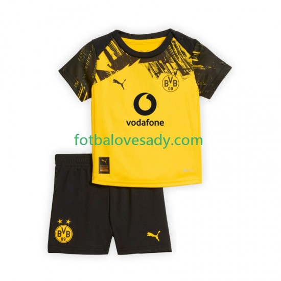 Borussia Dortmund Děti Fotbalový dres Domácí 2025-2026 Krátký rukáv