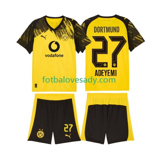 Borussia Dortmund Karim Adeyemi 27 Děti Fotbalový dres Domácí 2025-2026 Krátký rukáv