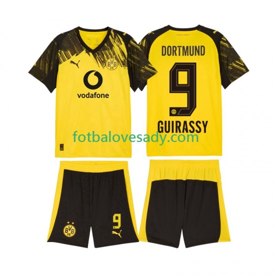 Borussia Dortmund Serhou Guirassy 9 Děti Fotbalový dres Domácí 2025-2026 Krátký rukáv