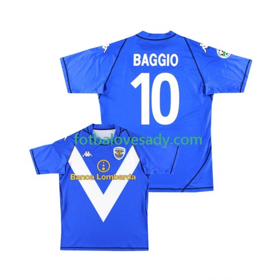 Retro Brescia Calcio Baggio 10 2003 2004 Muži Fotbalový dres Domácí Krátký rukáv