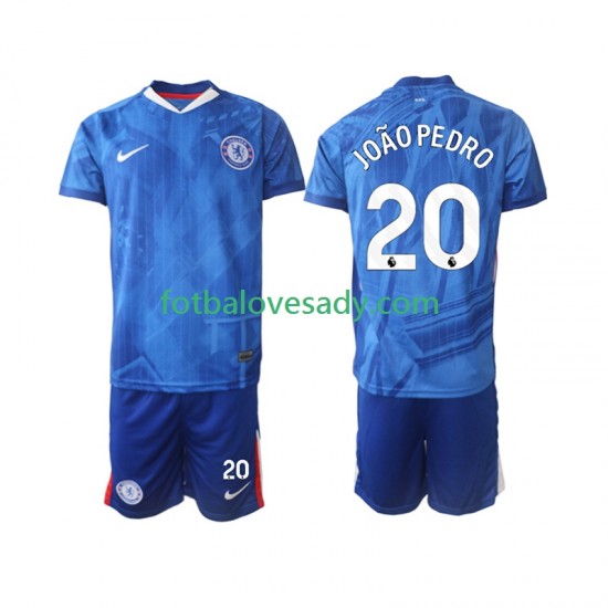 Chelsea joao pedro 20 Děti Fotbalový dres Domácí 2025-2026 Krátký rukáv