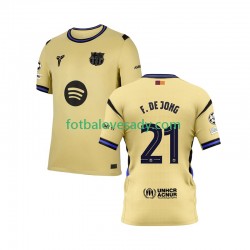 FC Barcelona Frenkie de Jong 21 Champions League Muži Fotbalový dres Venkovní 2025-2026 Krátký rukáv