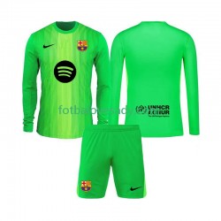 FC Barcelona Brankář Děti Fotbalový dres Domácí 2025-2026 Dlouhý rukáv