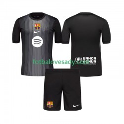 FC Barcelona Brankář Děti Fotbalový dres Třetí 2025-2026 Krátký rukáv