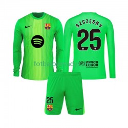 FC Barcelona Brankář Szczesny 25 Děti Fotbalový dres Domácí 2025-2026 Dlouhý rukáv