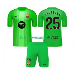 FC Barcelona Brankář Szczesny 25 Děti Fotbalový dres Domácí 2025-2026 Krátký rukáv