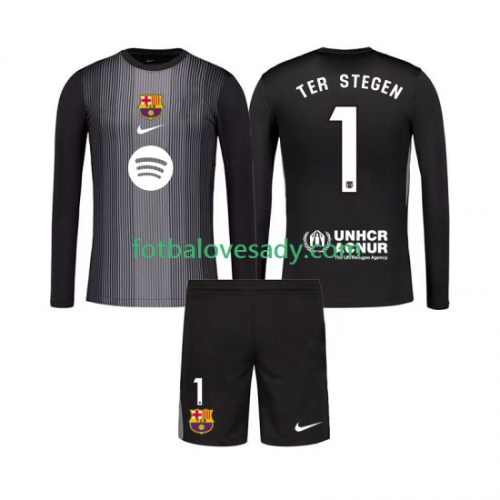 FC Barcelona Brankář Ter Stegen 1 Děti Fotbalový dres Třetí 2025-2026 Dlouhý rukáv