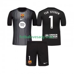 FC Barcelona Brankář Ter Stegen 1 Děti Fotbalový dres Třetí 2025-2026 Krátký rukáv