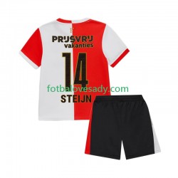 Feyenoord Rotterdam Sem Steijn 14 Děti Fotbalový dres Domácí 2025-2026 Krátký rukáv