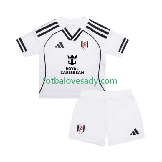 Fulham Děti Fotbalový dres Domácí 2025-2026 Krátký rukáv