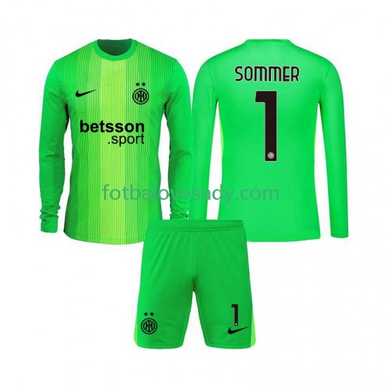 Inter Milán Brankář Yann Sommer 1 Děti Fotbalový dres Třetí 2025-2026 Dlouhý rukáv
