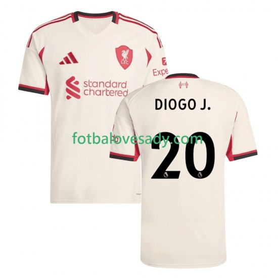 Liverpool Diogo Jota 20 Muži Fotbalový dres Venkovní 2025-2026 Krátký rukáv
