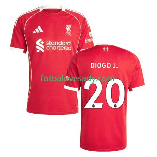 Liverpool Diogo Jota 20 Muži Fotbalový dres Domácí 2025-2026 Krátký rukáv