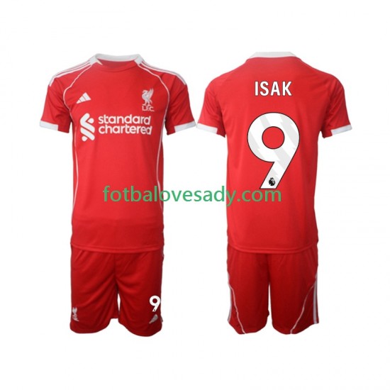 Liverpool ISAK 9 Děti Fotbalový dres Domácí 2025-2026 Krátký rukáv