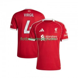 Liverpool Virgil van Dijk 4 Muži Fotbalový dres Domácí 2025-2026 Krátký rukáv