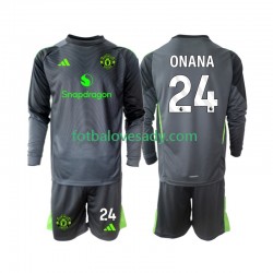 Manchester United Brankář Andre Onana 24 Děti Fotbalový dres Venkovní 2025-2026 Dlouhý rukáv