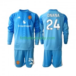 Manchester United Brankář Andre Onana 24 Děti Fotbalový dres Domácí 2025-2026 Dlouhý rukáv