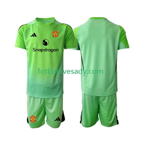 Manchester United Brankář Děti Fotbalový dres Čtvrtý 2025-2026 Krátký rukáv