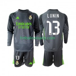 Real Madrid Brankář Andriy Lunin 13 Děti Fotbalový dres Třetí 2025-2026 Dlouhý rukáv