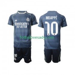 Real Madrid Kylian Mbappe 10 Děti Fotbalový dres Venkovní 2025-2026 Krátký rukáv
