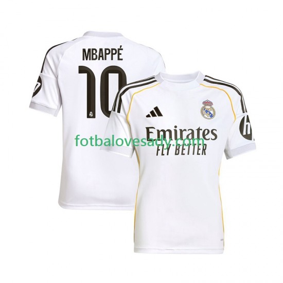 Real Madrid Kylian Mbappe 10 Muži Fotbalový dres Domácí 2025-2026 Krátký rukáv