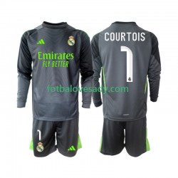 Real Madrid Thibaut Courtois 1 Děti Fotbalový dres Třetí 2025-2026 Dlouhý rukáv