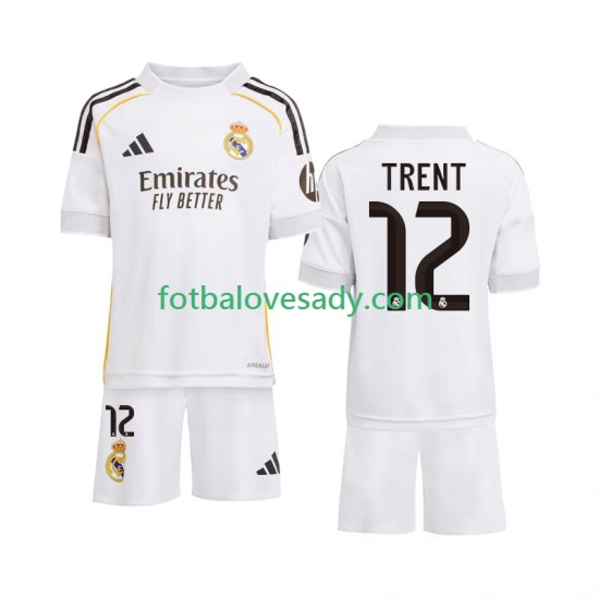 Real Madrid Trent Alexander-Arnold 12 Děti Fotbalový dres Domácí 2025-2026 Krátký rukáv