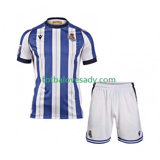 Real Sociedad Děti Fotbalový dres Domácí 2025-2026 Krátký rukáv
