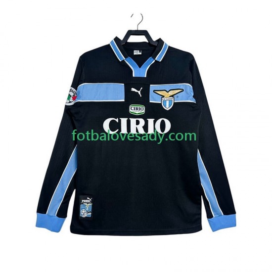 Lazio Řím Retro 1998 1999 Muži Fotbalový dres Venkovní Dlouhý rukáv