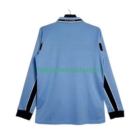 Lazio Řím Retro 1998 1999 Muži Fotbalový dres Domácí Dlouhý rukáv