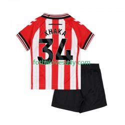 Sunderland Granit Xhaka 34 Děti Fotbalový dres Domácí 2025-2026 Krátký rukáv