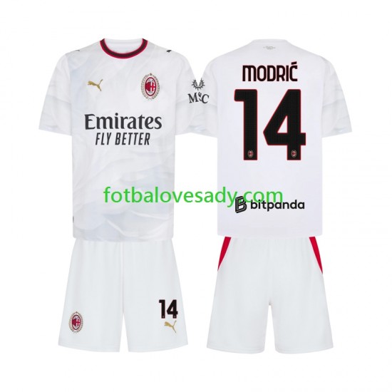 AC Milán Luka Modric 14 Děti Fotbalový dres Venkovní 2026-2027 Krátký rukáv