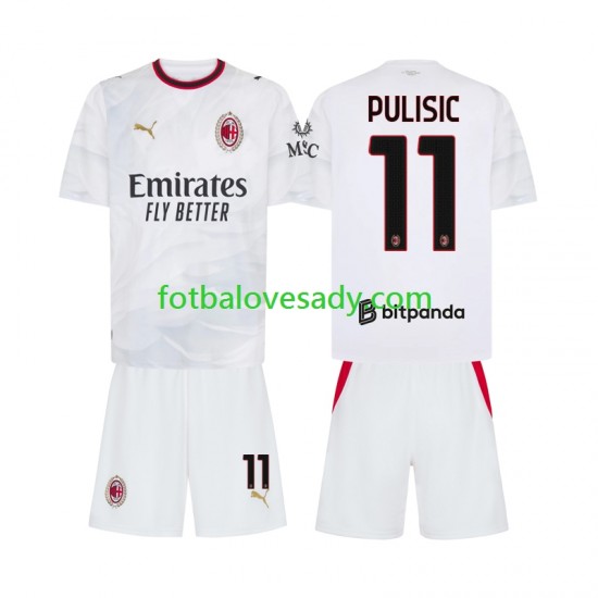 AC Milán Pulisic 11 Děti Fotbalový dres Venkovní 2026-2027 Krátký rukáv