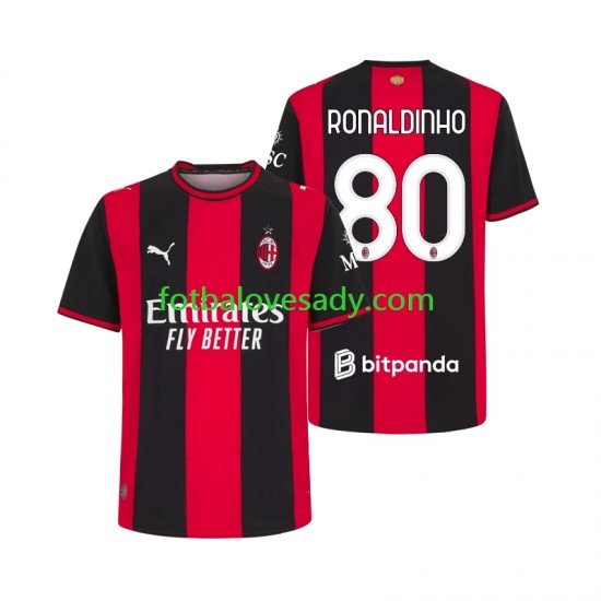 AC Milán Ronaldinho 80 Muži Fotbalový dres Domácí 2026-2027 Krátký rukáv