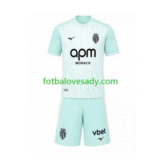 AS Monaco Děti Fotbalový dres Třetí 2026-2027 Krátký rukáv