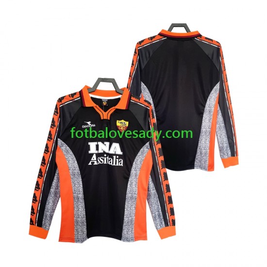 AS Řím Retro 1998 1999 Muži Fotbalový dres Třetí Dlouhý rukáv