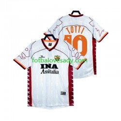 AS Řím Retro Totti 10 1999 2000 Muži Fotbalový dres Venkovní Krátký rukáv