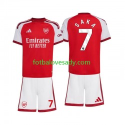 Arsenal Bukayo Saka 7 Děti Fotbalový dres Domácí 2026-2027 Krátký rukáv