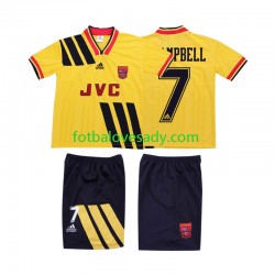 Arsenal Retro CAMPBELL 7 1993 1994 Děti Fotbalový dres Venkovní Krátký rukáv