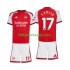 Arsenal Christos Tzolis 17 Děti Fotbalový dres Domácí 2026-2027 Krátký rukáv
