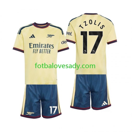 Arsenal Christos Tzolis 17 Děti Fotbalový dres Třetí 2026-2027 Krátký rukáv