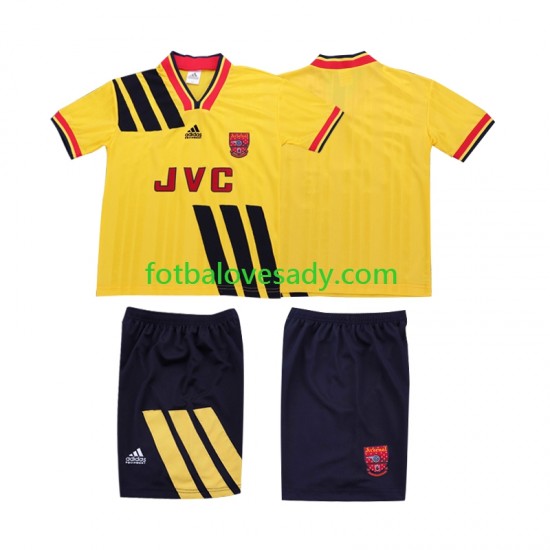 Arsenal Retro 1993 1994 Děti Fotbalový dres Venkovní Krátký rukáv
