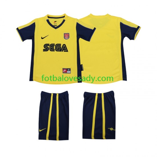 Arsenal Retro 2000 2001 Děti Fotbalový dres Venkovní Krátký rukáv