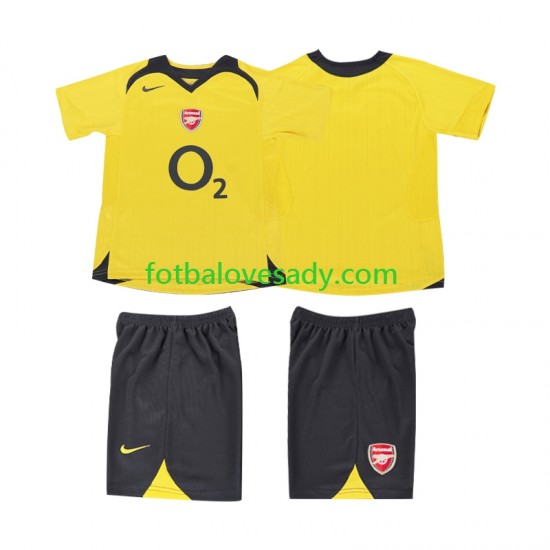 Arsenal Retro 2005 2006 Děti Fotbalový dres Venkovní Krátký rukáv